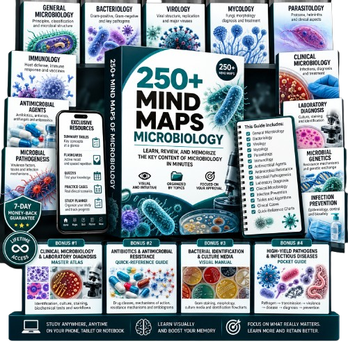 250+ Microbiology Mind Maps Pack